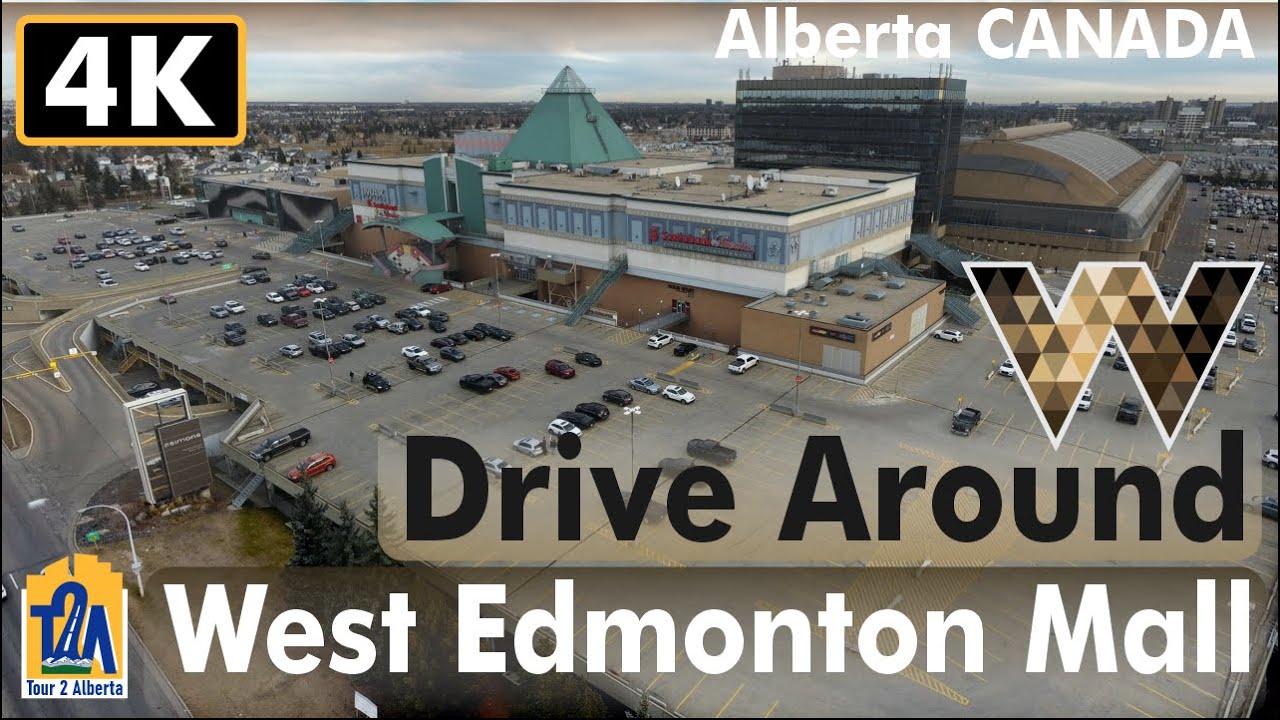 🇨🇦【4K】❤️ Driving  Around West Edmonton Mall  |  Alberta CANADA【4K】😍👍