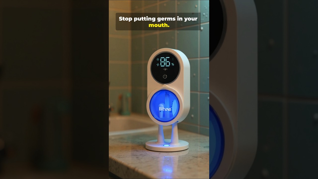 🦠 Your toothbrush collects germs every time you flush.This smart UV cleaner kills 99.9% Tap the link