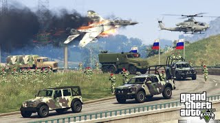 PUTIN UNDERSTIMATED NATO;Ukrainian Fighter Jets,Drones and Helicopters Attack on Russian Army -GTA5