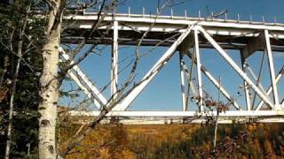 East Pine River Rail Bridge. BC Rail Dawson Sub