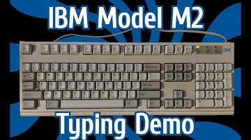 IBM Model M2 Typing Demo (Dampening Mat Removed)