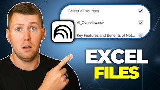 NotebookLM Excel Files - Simple Tutorial