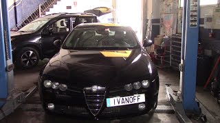 Alfa Romeo 159  Исправляем шланг ГУРа