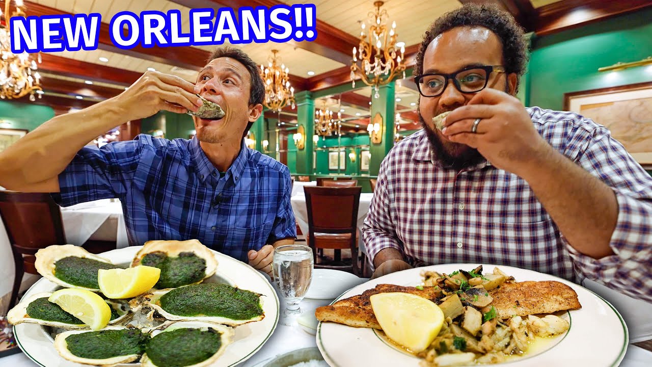 New Orleans - HUGE FOOD TOUR!! Green Oysters, Mufuletta, Jambalaya, + Po’boys!! | Mark Wiens