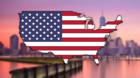 United States of America - Flag Map Speedart