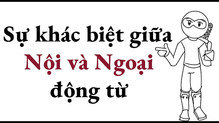 Nội động từ tiếng anh là gì