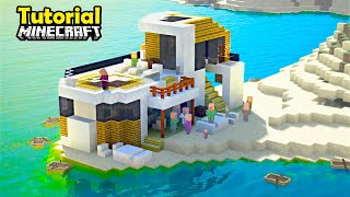Minecraft Tutorial Quiosque Moderno na Praia - neimarjanke