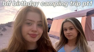 Birthday Camping Trip with friends Pt 1 *unpacking, unboxing \& staying up  until 12am | Ruby Rose UK