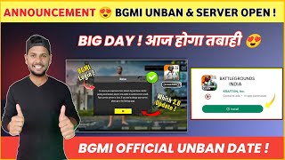 😍 Big Announcement Today | Bgmi Kab Aayega | bgmi unban news - bgmi