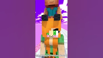 LOVE RUN; Help Alex Save Baby Steve from Bad Entity Girl - Minecraft Animation #minecraft  #shorts