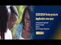 Obtain Admissions to Level 300 in  UG