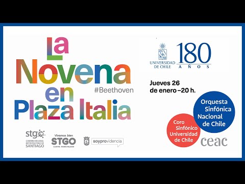 Concierto ciudadano Noveva Sinfonía por los 180 años de la U. de Chile