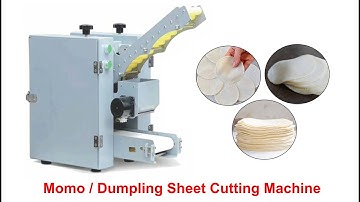Automatic Momo Sheet Cutting | Momo, Dumpling Wrapper Skin Cutting Machine | Momo Wrapper Making