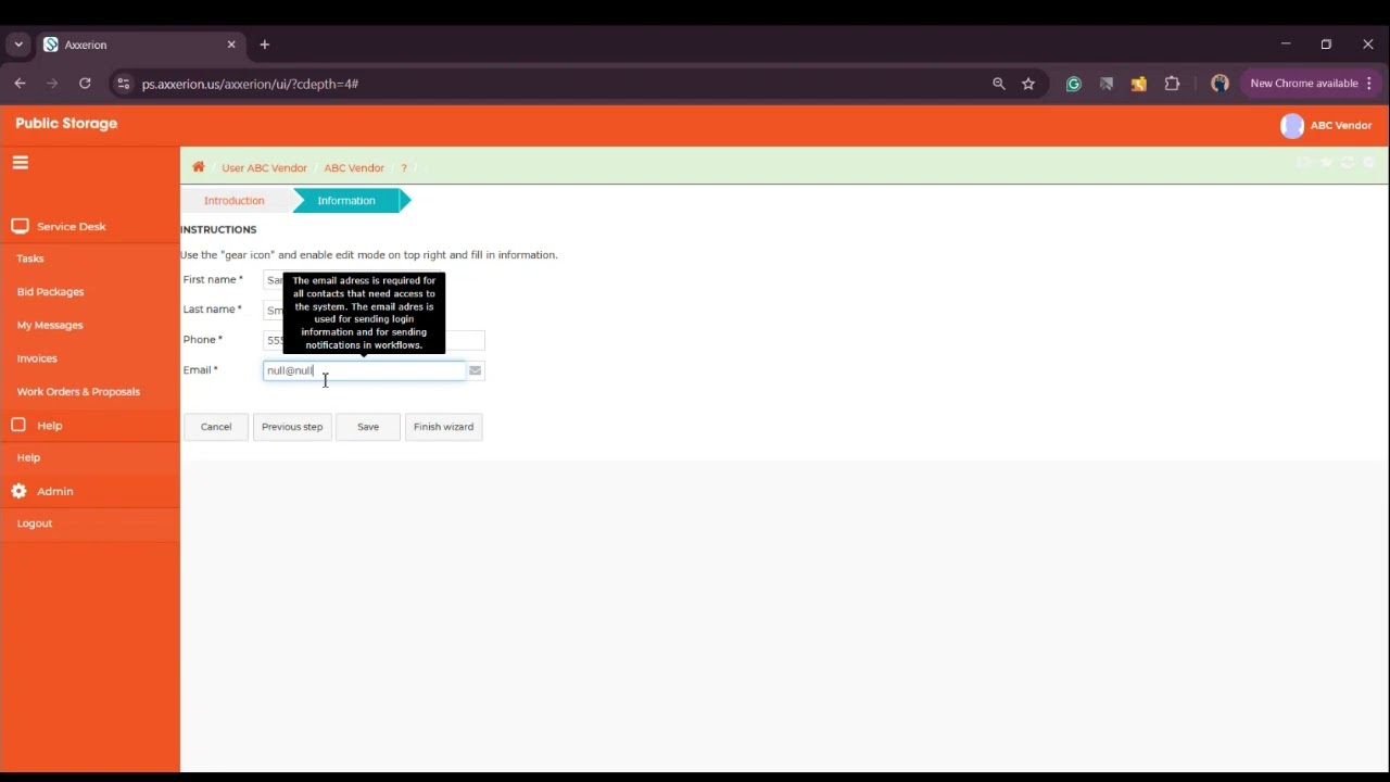 PS RAMP Vendor Tutorial for  Setting up ACH Contact