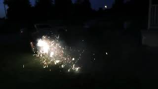 Crazy firework stunt💥💀
