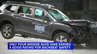 Crash tests determine few SUVs earned good rating for backseat safety