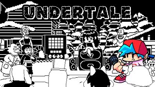 Friday Night Funkin' - VS UNDERTALE[DEMO]  | CUTSCENES (FNF Mod Hard)