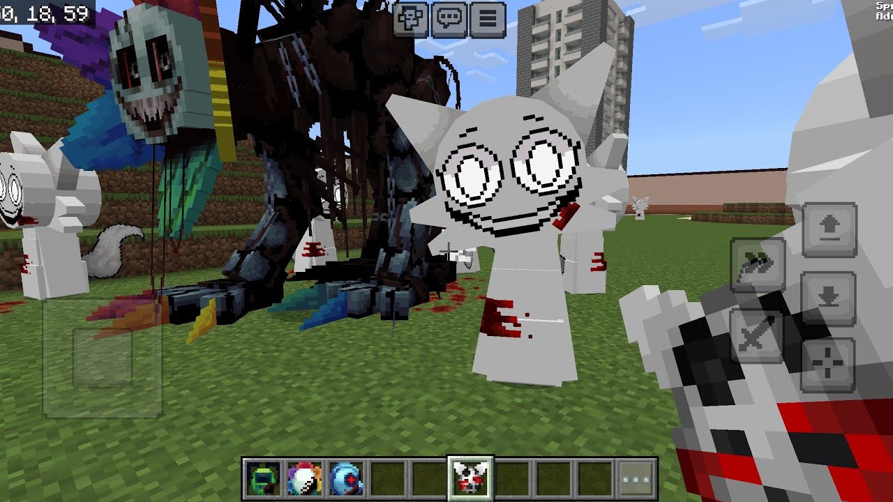 SPRUNKI Wenda & All TWISTED Dandy's World MOD In Minecraft PE - YouTube