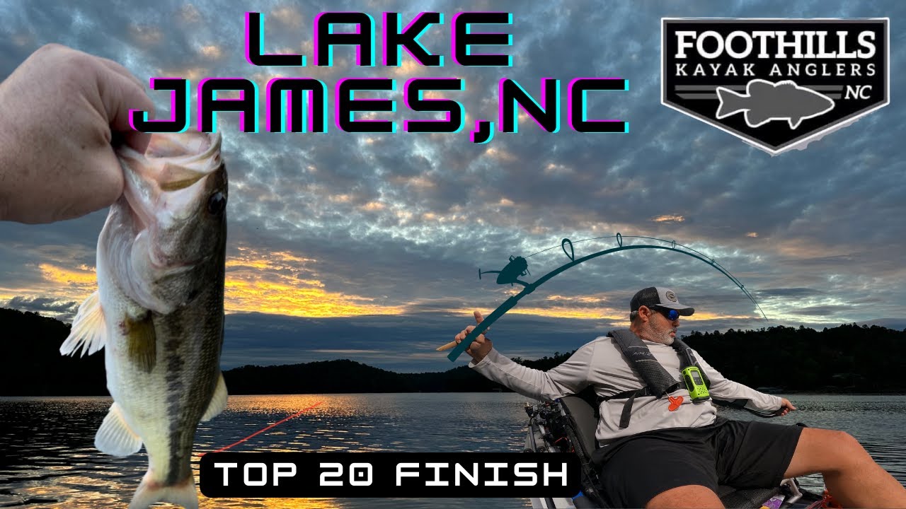 Lake James NC (Early Fall) Foothills Kayak Anglers, NC. Bass fishing tournament!