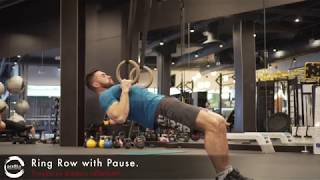 Ring Row with Pause