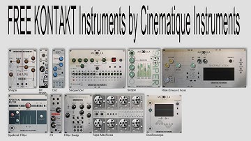 FREE KONTAKT Instruments by Cinematique Instruments