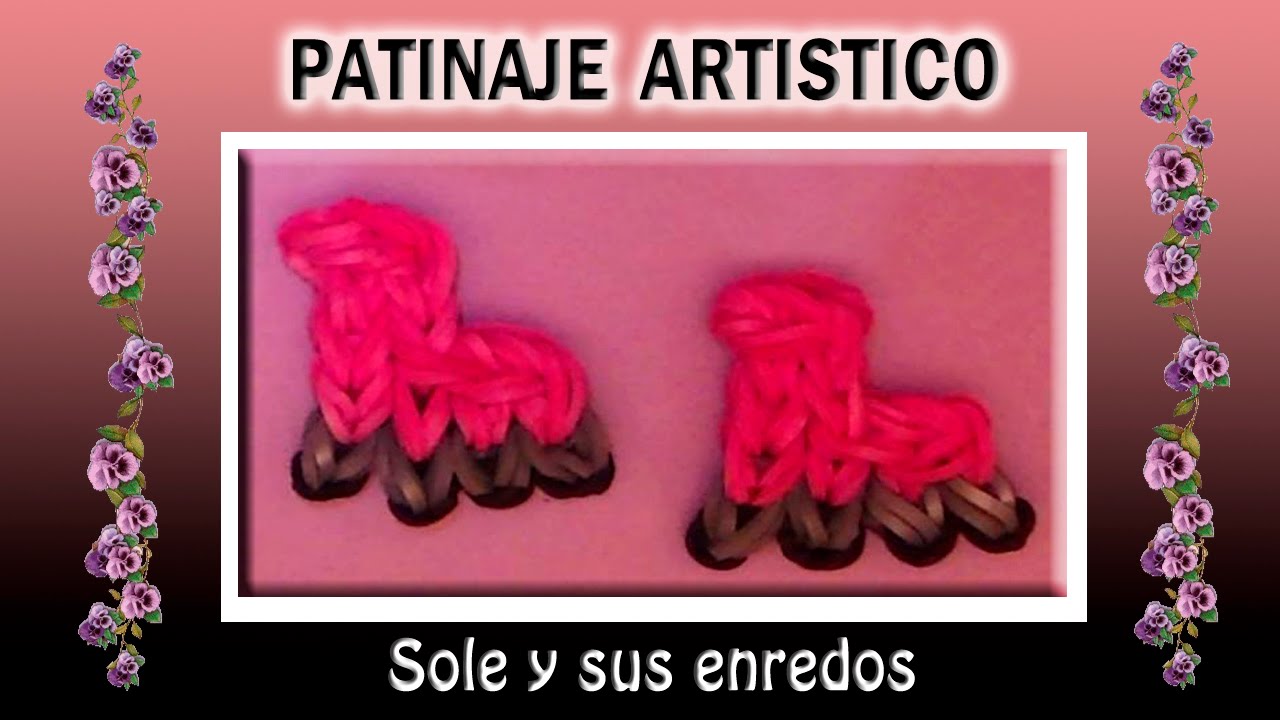 Cómo hacer un Patín de patinaje artístico con gomitas elásticas