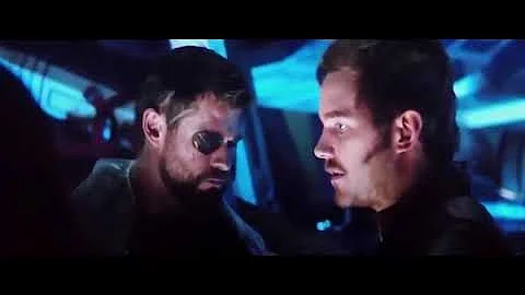 Avengers Infinity War Thor meets Guardians of Gala