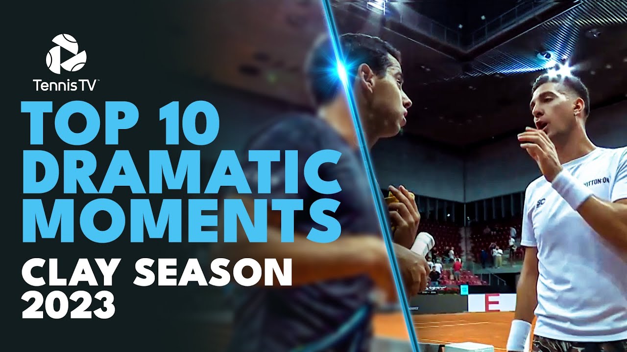 Clay Court Drama: Top 10 Dramatic ATP Tennis Moments From 2023 Clay Season!