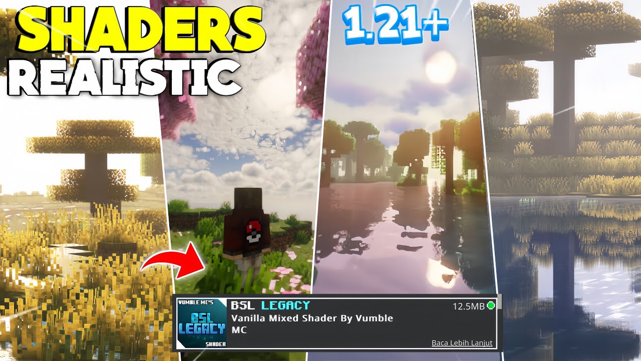 Java Realistic Shaders SPECIAL CHRISTMAS🎄 TOP 3 SHADERS MCPE 1.21 REALISTIC TERBAIK | MIRIP ...