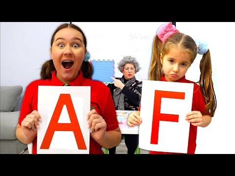 Ruby And Bonnie Pretend Play School Lessons With Granny