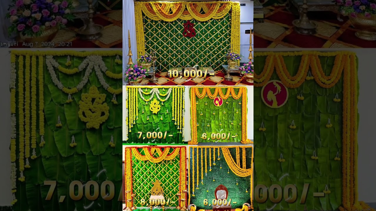 Half saree ceremony decoration 