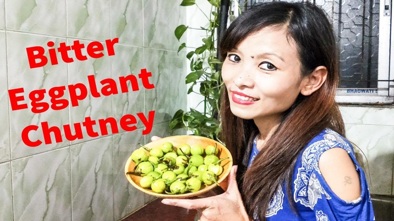 How To Make Raw Bitter Eggplant (Likok) Chutney Nagaland Foodie YouTube