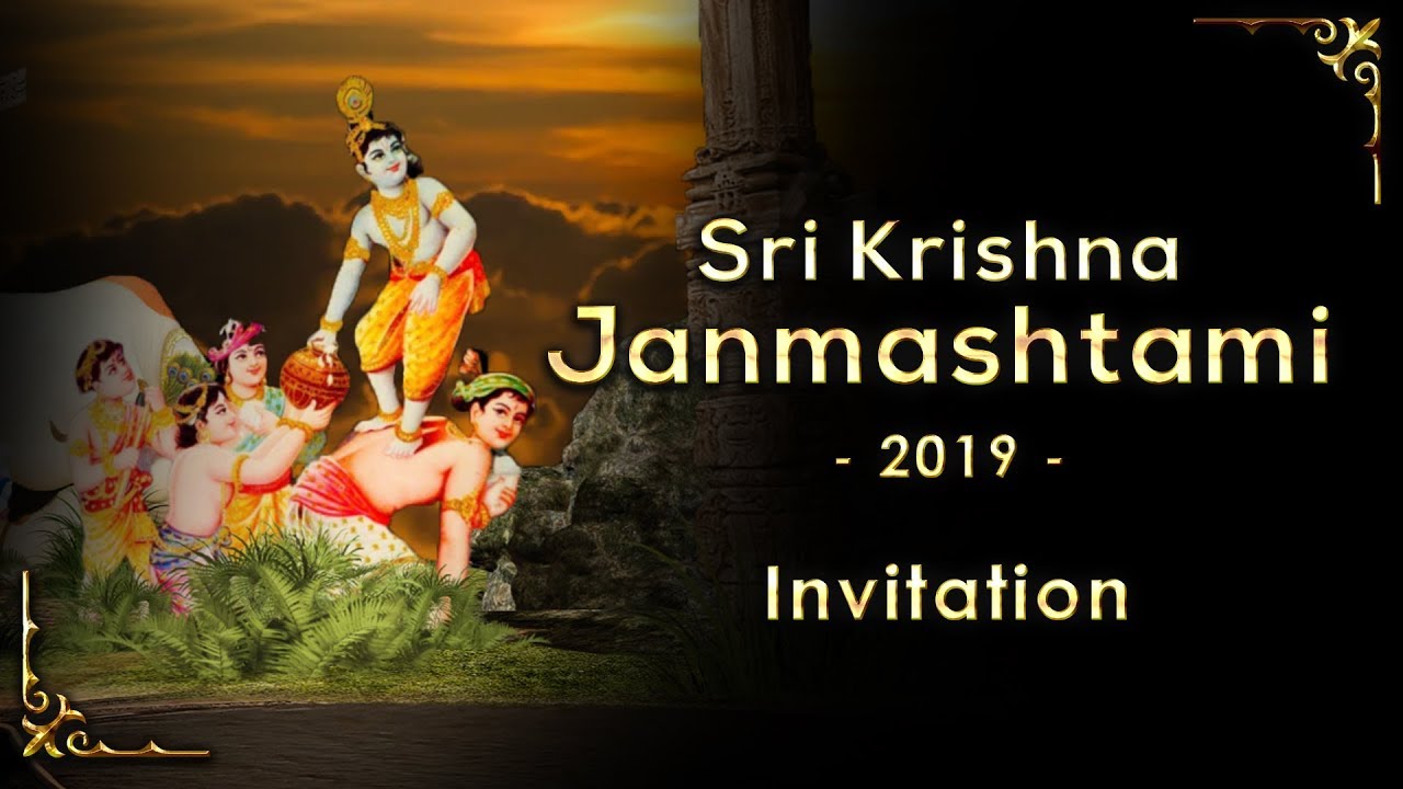 Sri Krishna Janmashtami 2019 Invitation Hkm Mumbai Youtube