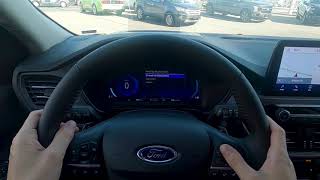 Steering Wheel And Cluster In The 2020 Ford Escape Anium 2020 Ford Escape Anium Features