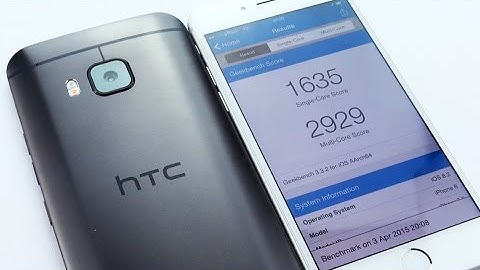 HTC One M9 vs iPhone 6 Benchmark
