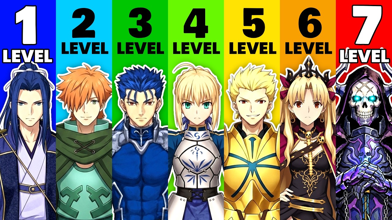 7 Levels Of Servants in Fate