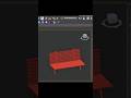 How to create street bench in 3d max#shorts #3d #3d max# bench