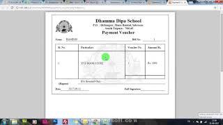 Accounts Module of Shiksha Plus implementation screenshot 2