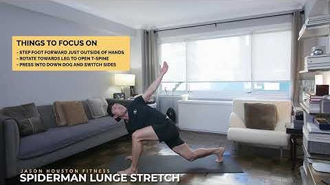 Spiderman Lunge With Rotation (thoracic rotation)