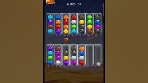 Golden Bubble Sort Expert Level 42 (gameplay walkthrough)