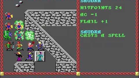 AD&D Pool of Radiance Combat Scene - Norris the Gray