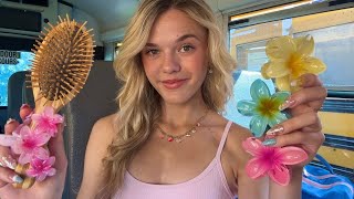 Asmr Sweet The School Bus Does Your Hair Hair Brushing, Clipping, Braiding
