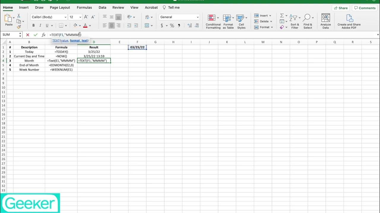 5 Useful Time Functions in Excel YouTube