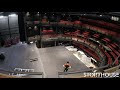Storyhouse stage transformation timelapse proscenium to thrust