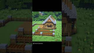 ⚒️ Minecraft | Survival Wooden Farm House #minecraft