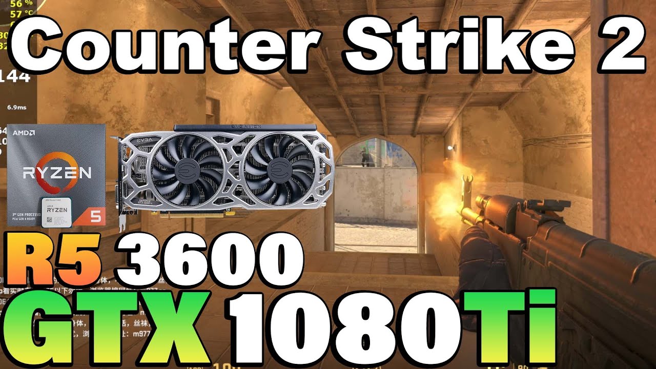 Counter Strike 2 - Ryzen 5 3600 + GTX 1080 Ti - YouTube