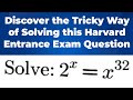 Discover the Tricky Solution to this Harvard Entrance Exam Question. It's Easy!