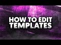 How to edit templates in adobe after effects cc