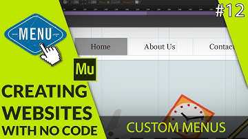 Creating A Custom Menu - #12 Adobe Muse Quickstart Tutorial Guide