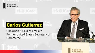 Carlos Gutierrez, Former United States Secretary of Commerce speaks about what it takes to succeed